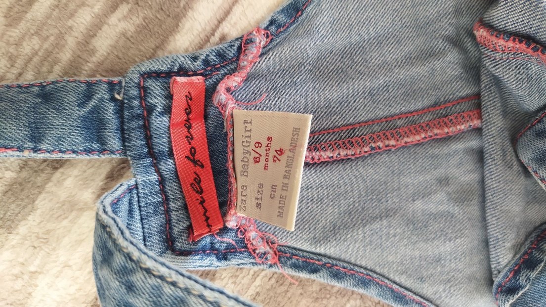 Erkek Çocuk Kot Tulum Bol Kesim - Görsel 2