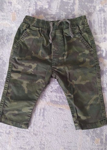 Erkek Çocuk Kamuflaj Desenli Rahat Pantolon