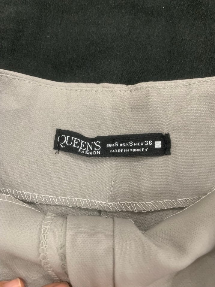 Bej Midi Kadın Kumaş Pantolon - Görsel 3