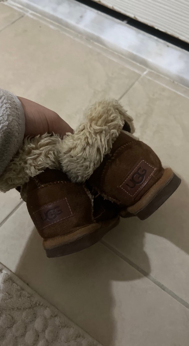 Orjinaldir Kız Çocuk Kahverengi Süet Kürklü Bot - Görsel 2