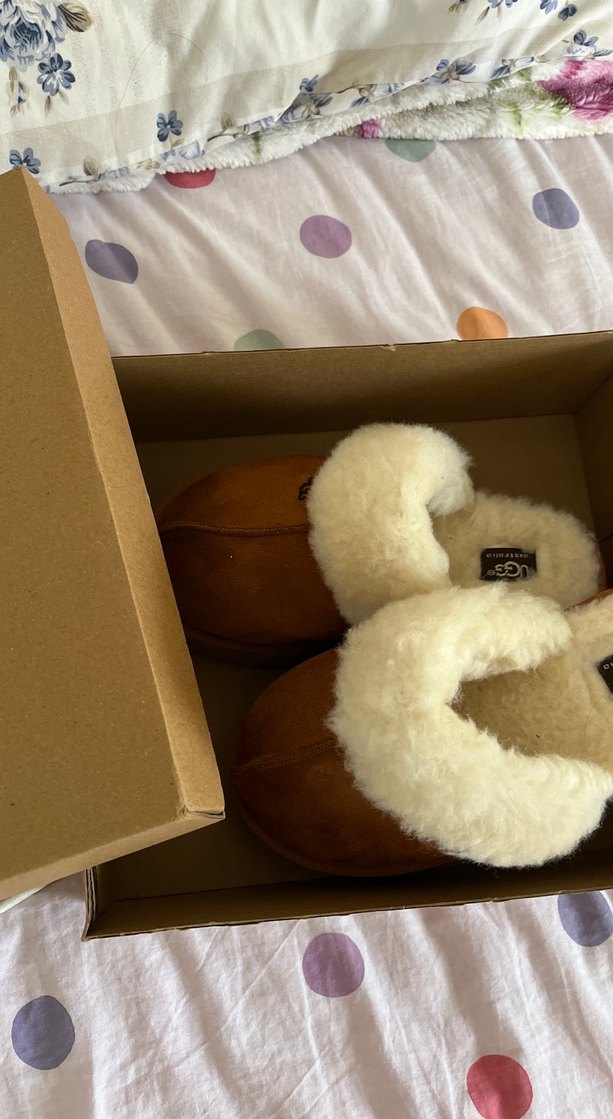 Bej Kürklü Kadın Yün Terlik - Görsel 3