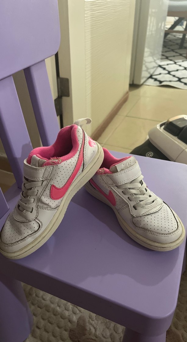 Kız Çocuk Pembe Bağcıklı Cırt Cırtlı Spor Ayakkabı - Görsel 3