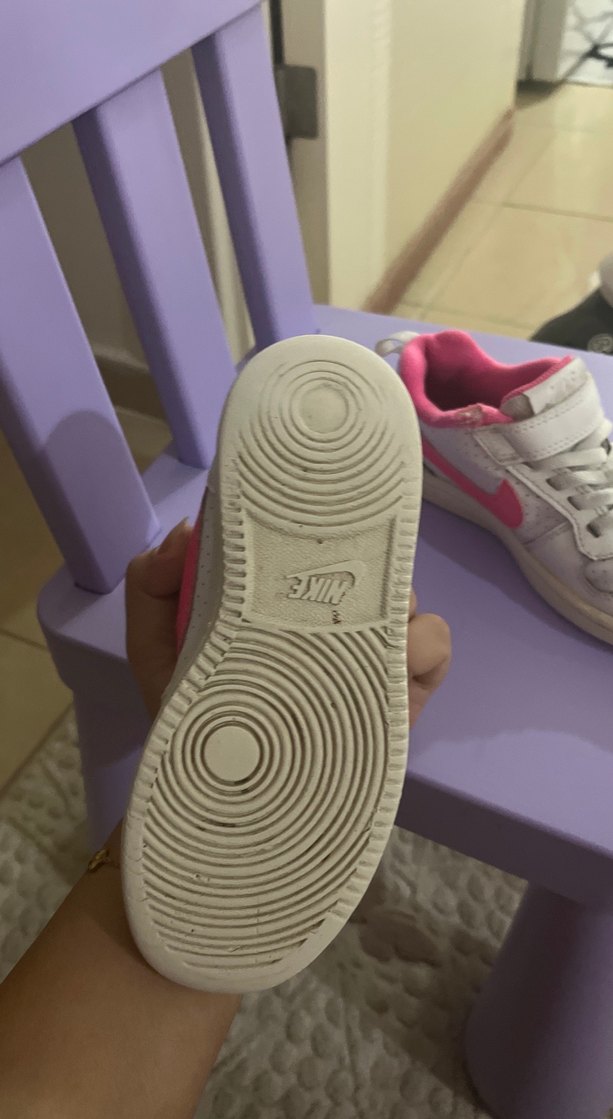 Kız Çocuk Pembe Bağcıklı Cırt Cırtlı Spor Ayakkabı - Görsel 2