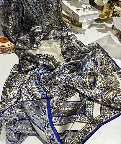 İTHAL ETRO DESEN NEW VUAL İPEK ŞAL - Saks