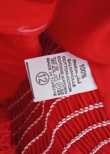 11-12 Yaş Beden Kız Çocuk Kırmızı Pilili Abiye Elbise