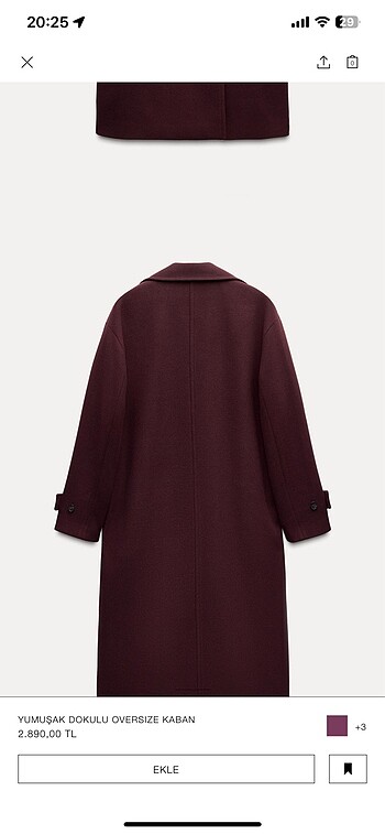 Zara Zara oversize kaban