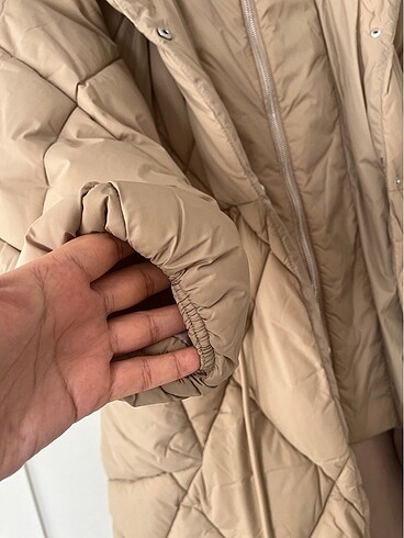 38 Beden camel Renk Uzun mont