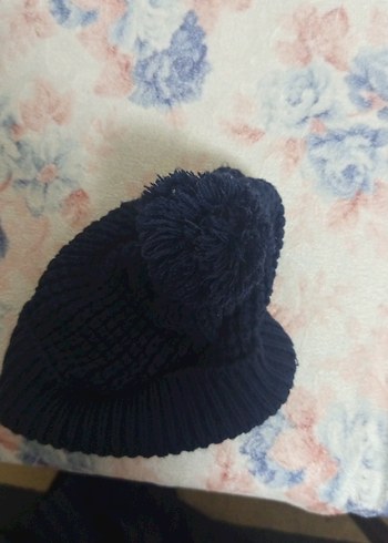 Lacivert Kadın Örgü Bere - Görsel 2