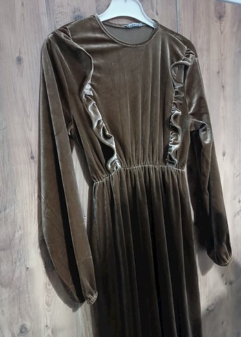 Uzun Kollu Salaş Bohem Elbise - Görsel 2