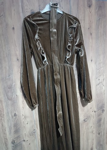 Uzun Kollu Salaş Bohem Elbise - Görsel 3