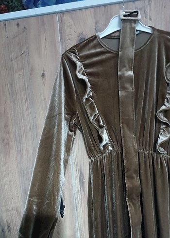 Uzun Kollu Salaş Bohem Elbise - Görsel 5