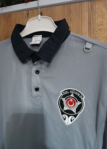 Gri Kısa Kollu Özel Güvenlik Polo Tişört - Görsel 2