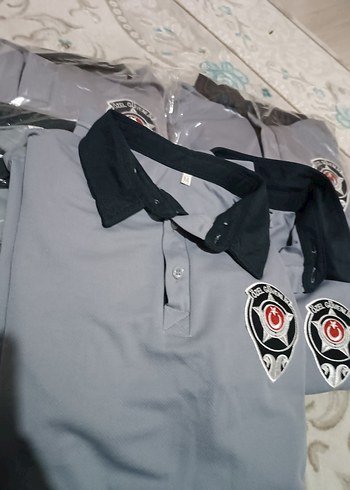 Gri Kısa Kollu Özel Güvenlik Polo Tişört - Görsel 3