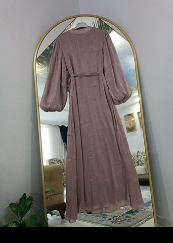 Pudra Piliseli Uzun Abiye Elbise - Görsel 3