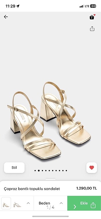 pull bear topuklu sandalet