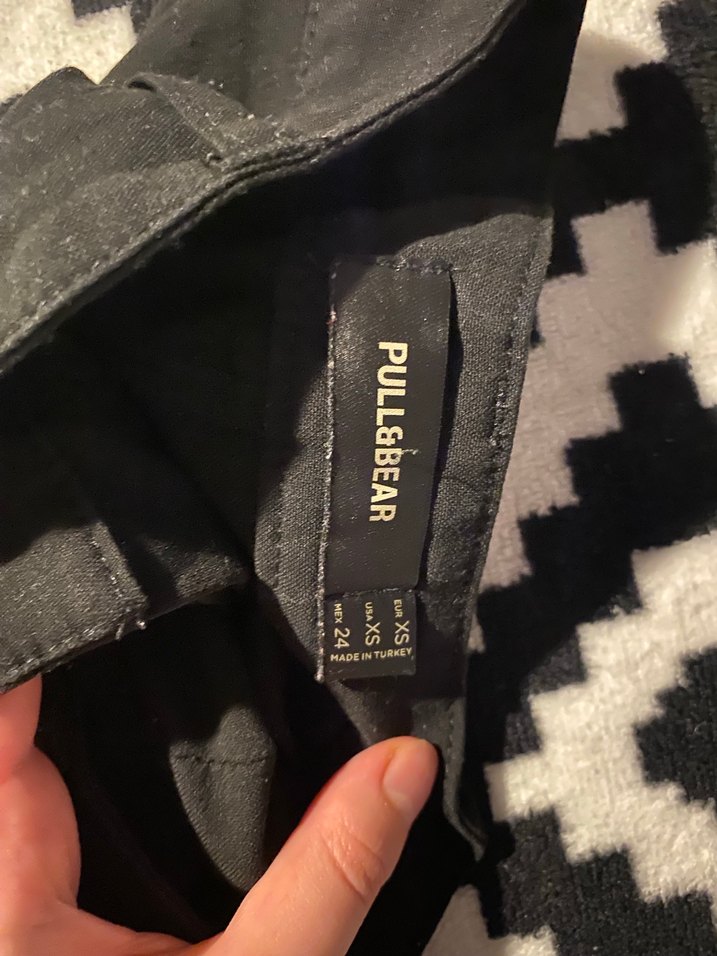 Kadın Siyah straight Kumaş Pantolon - Görsel 3