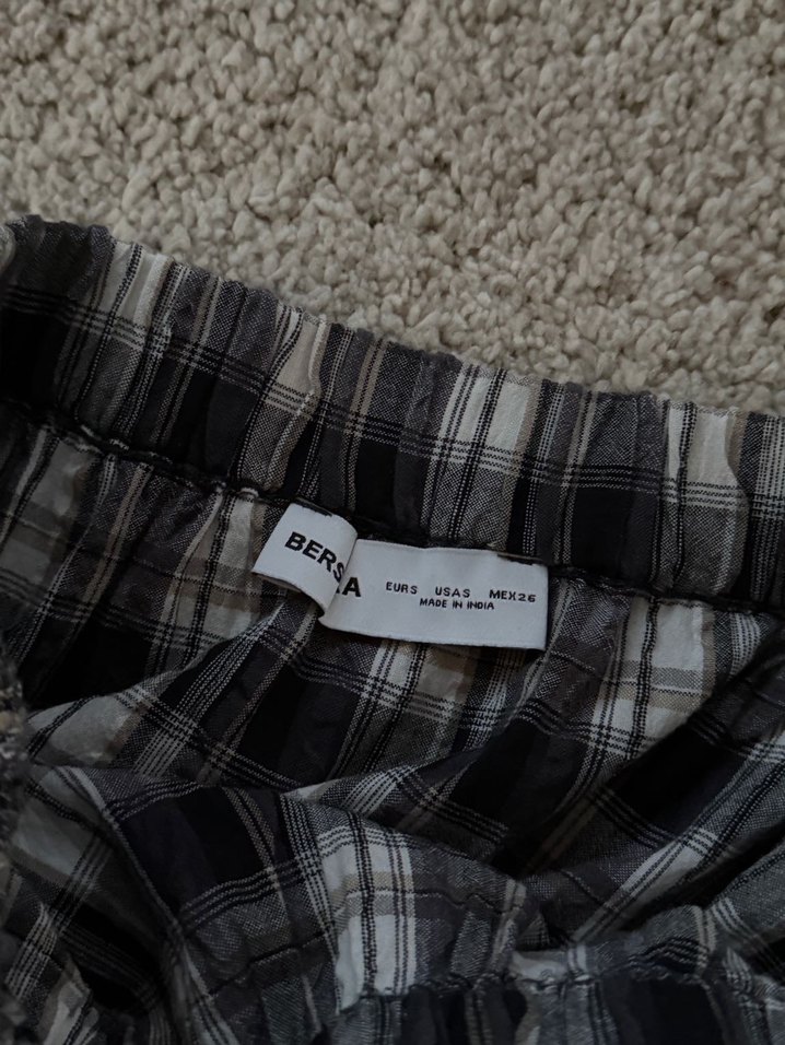 Ekose Desenli Uzun Piliseli Kadın Etek - Görsel 2