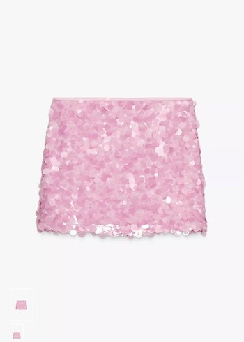 Pembe Boncuklu Mini Etek - Görsel 2