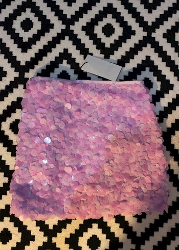 Pembe Mini Payetli Etek - Görsel 5