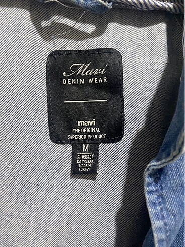 m Beden mavi Renk Kot ceket