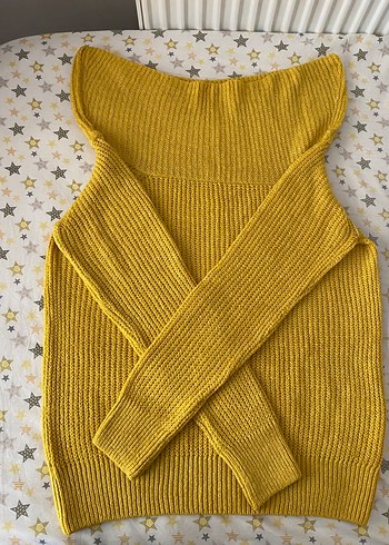 Koton omuzları açık kazak - Görsel 3