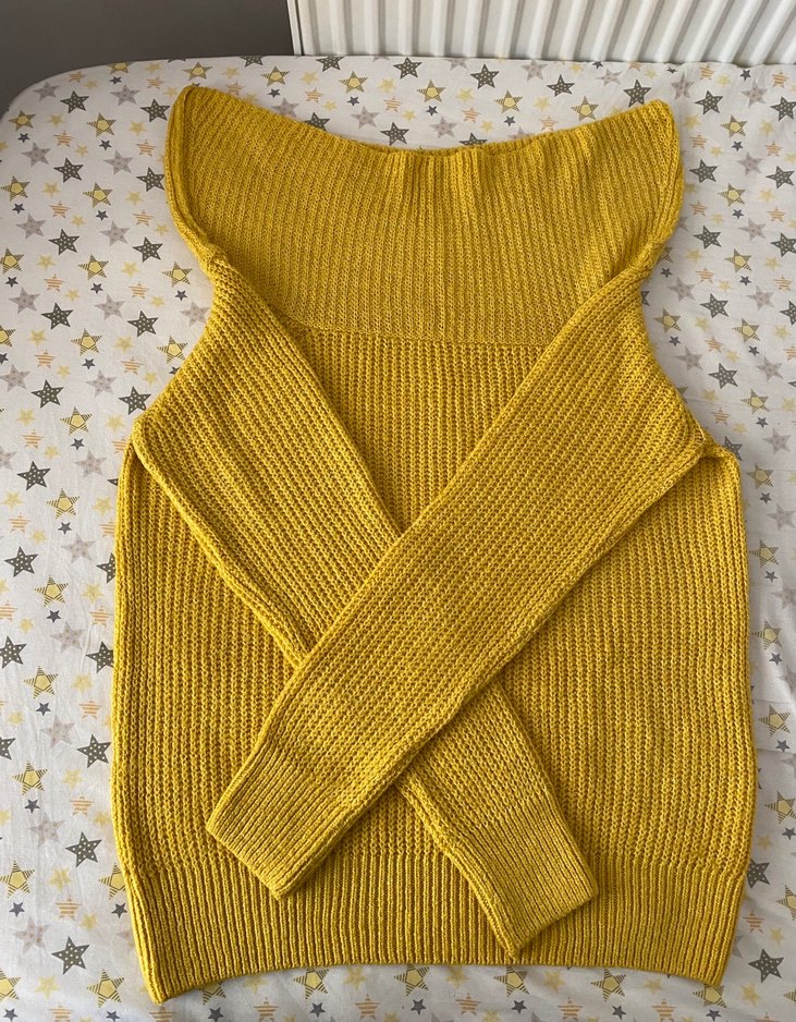 Koton omuzları açık kazak - Görsel 3