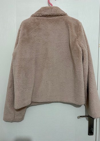 Pudra Kısa Peluş Kadın Ceket - Görsel 2