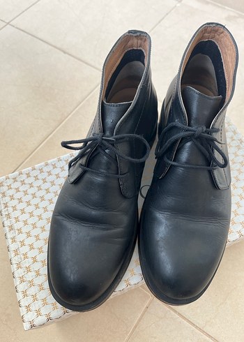 Fabrika Siyah Deri Erkek Botu - Görsel 6