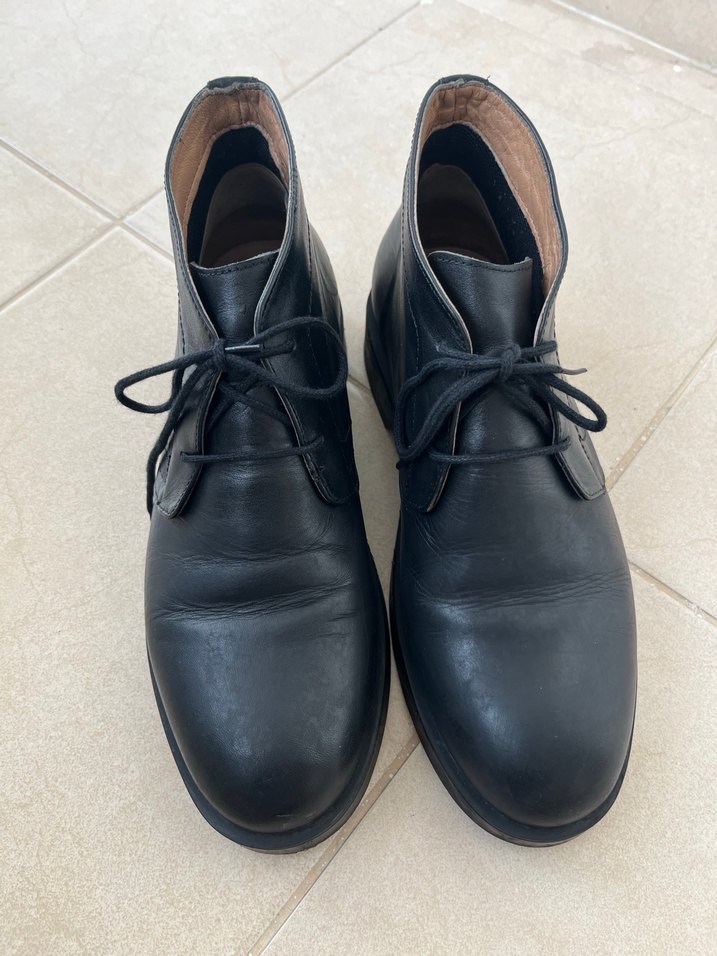 Fabrika Siyah Deri Erkek Botu - Görsel 2