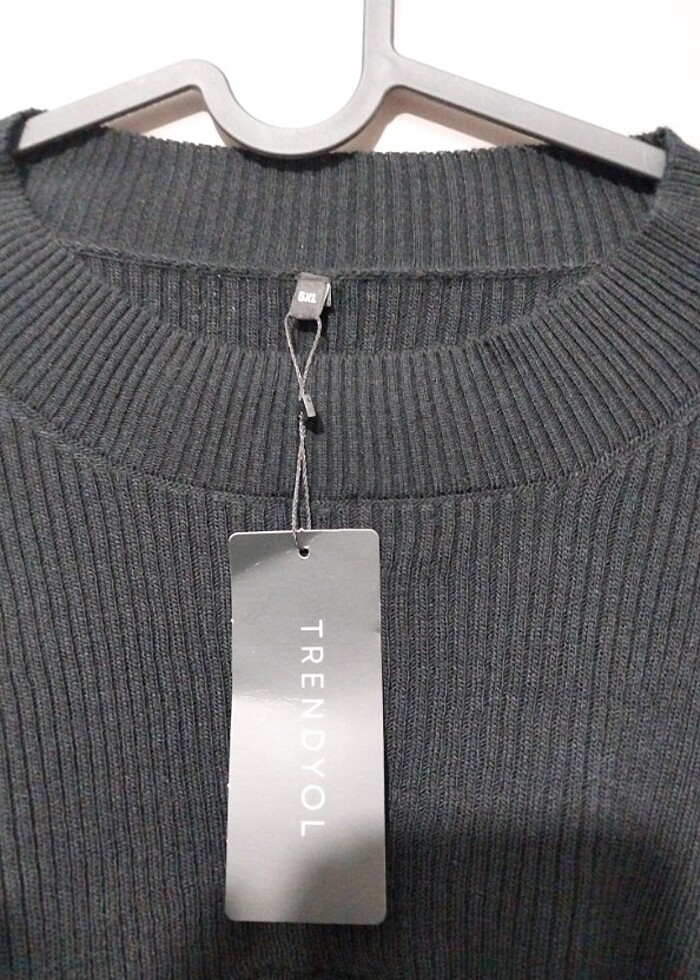 Siyah 2 Parça Askili ve Uzun Kollu Maxi - Görsel 5