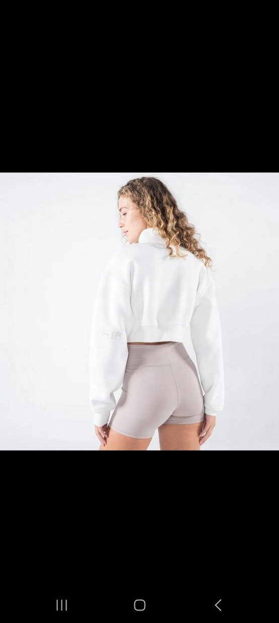 Friday Offset Crop Sweatshirt - Görsel 2