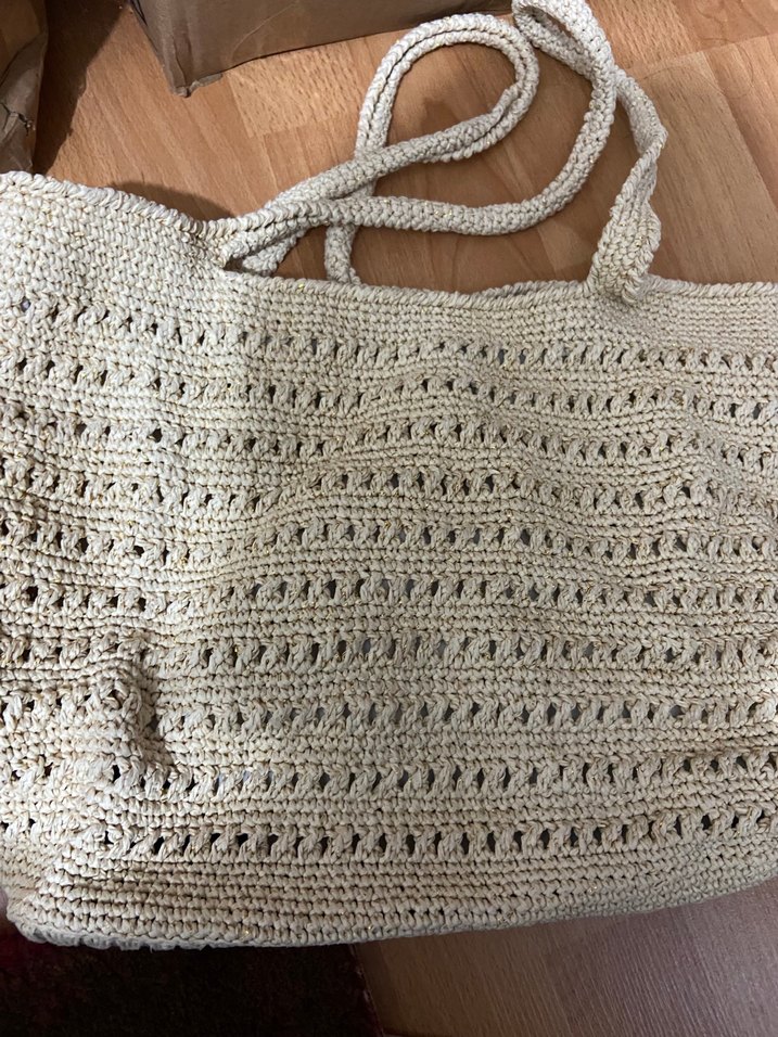 Kadın Çanta Bej örgü - Görsel 2