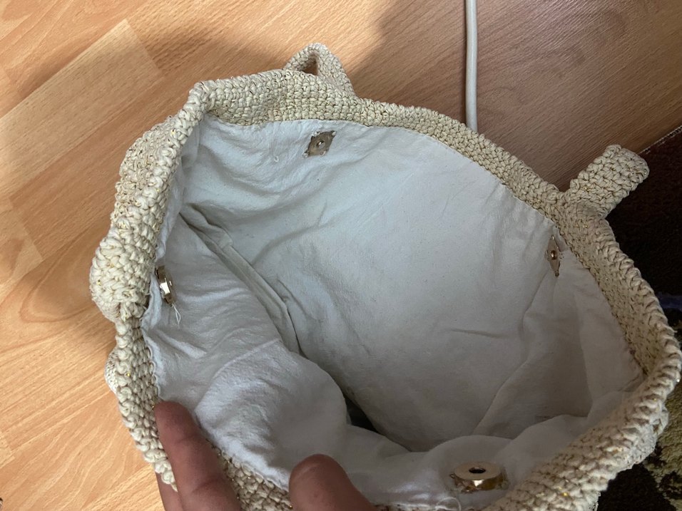 Kadın Çanta Bej örgü - Görsel 4