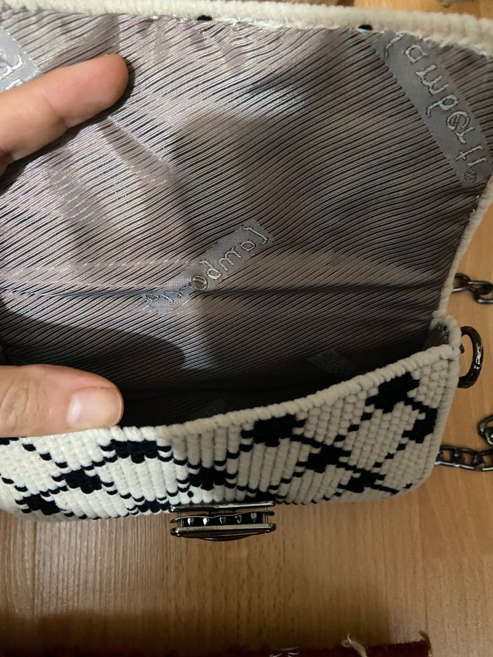 Kadın Çanta Zincir Detaylı  Örgü - Görsel 2