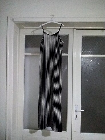 Charmex Siyah beyaz çizgili elbise