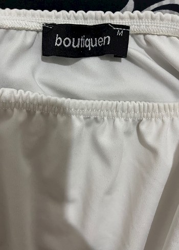 Beyaz Straplez Midi Bustiyer - Görsel 3