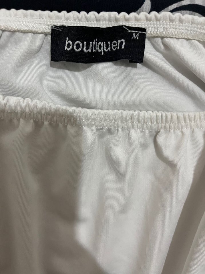 Beyaz Straplez Midi Bustiyer - Görsel 3