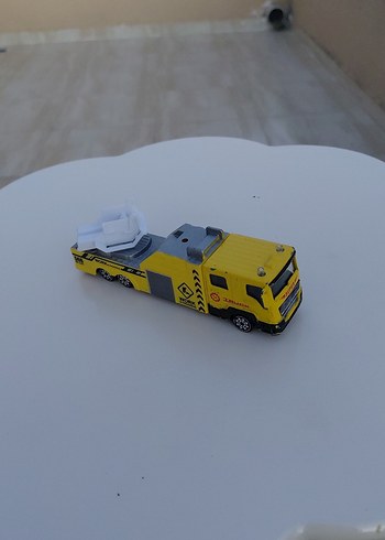 sarı metal tır oyuncak - Görsel 2