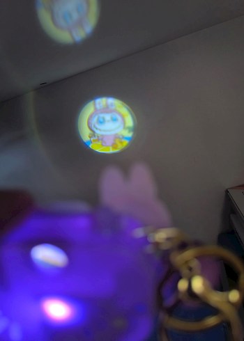 Renkli Püsküllü Kadın Anahtarlıklar projeksiyonlu anahtarlik - Görsel 2