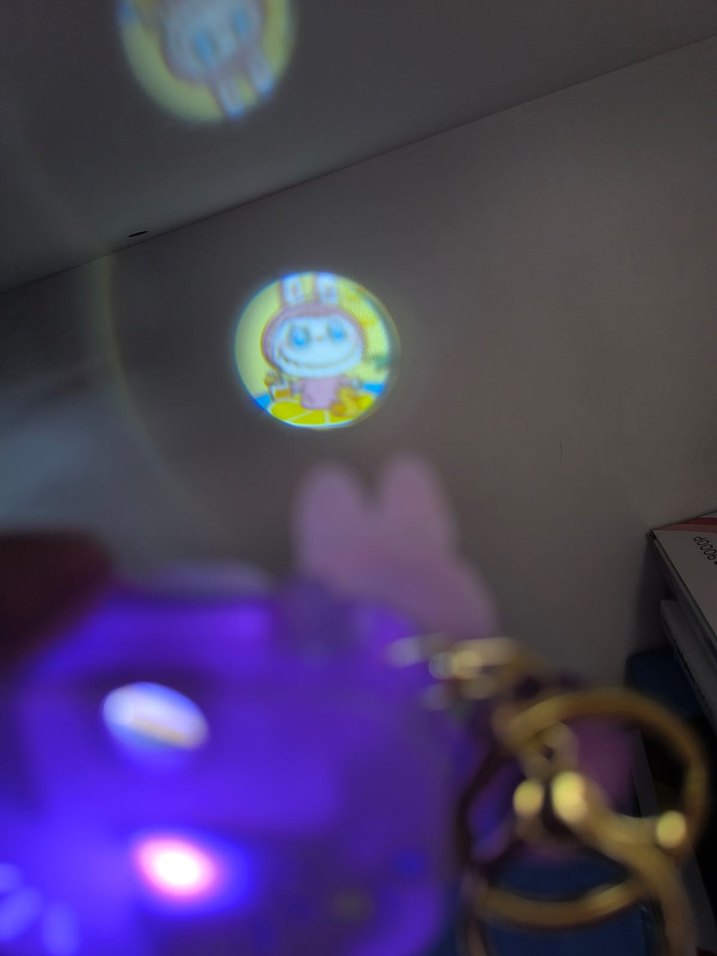 Renkli Püsküllü Kadın Anahtarlıklar projeksiyonlu anahtarlik - Görsel 2