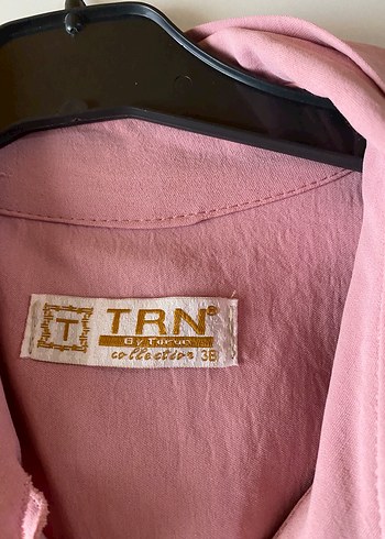 Pembe Pilili Uzun Kollu Uzun Elbise - Görsel 2