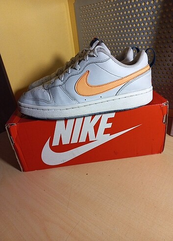 Nike Court Borough Low Turuncu Gri