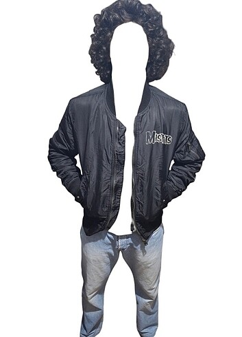 l Beden siyah Renk H&M Vintage Bomber Ceket