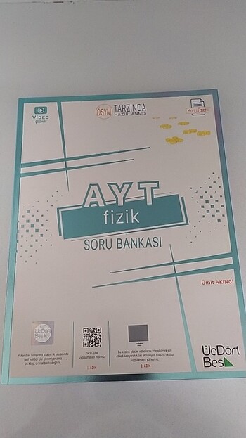 345 yayınları ayt fizik 