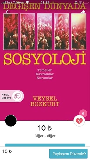 Sosyoloji kitabı