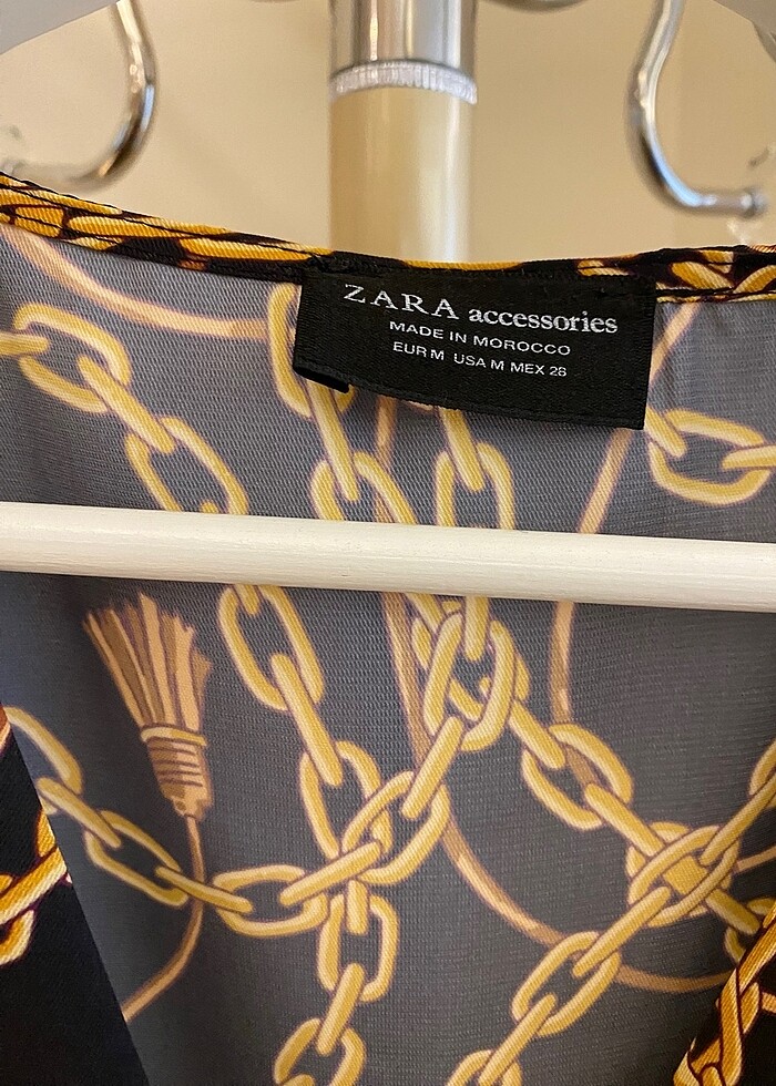 Zara çıtçıtlı şifon bluz - Görsel 3