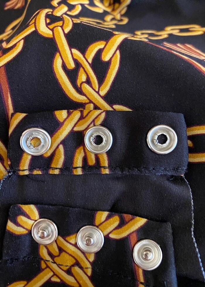 Zara çıtçıtlı şifon bluz - Görsel 4