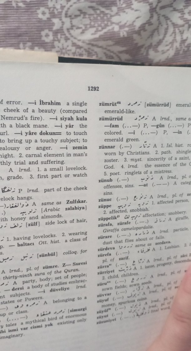 Redhouse Türkçe-İngilizce Sözlük - Görsel 3