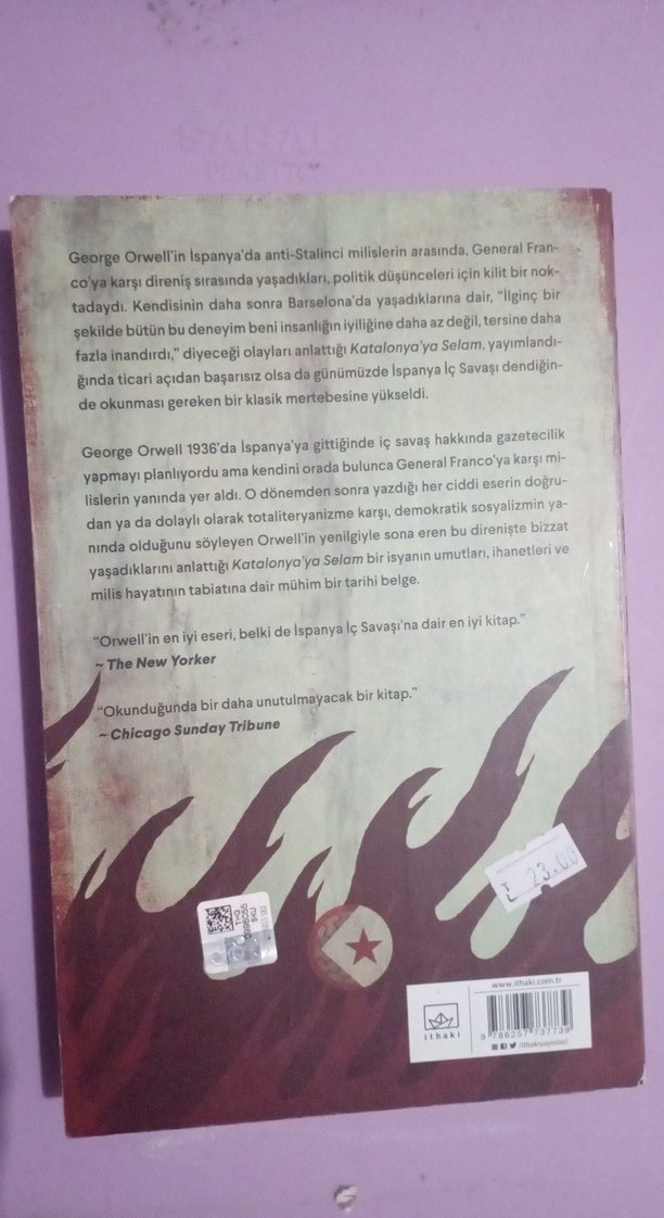 George Orwell - Katalonya'ya Selam Romanı - Görsel 2