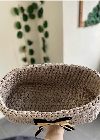 Penye İp Örgü Sepet - Görsel 2